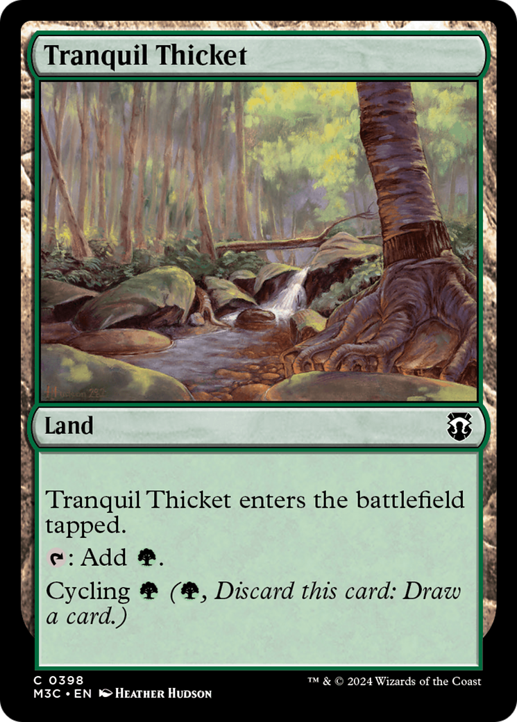 Tranquil Thicket (Ripple Foil) [Modern Horizons 3 Commander] | Gear Gaming Bentonville