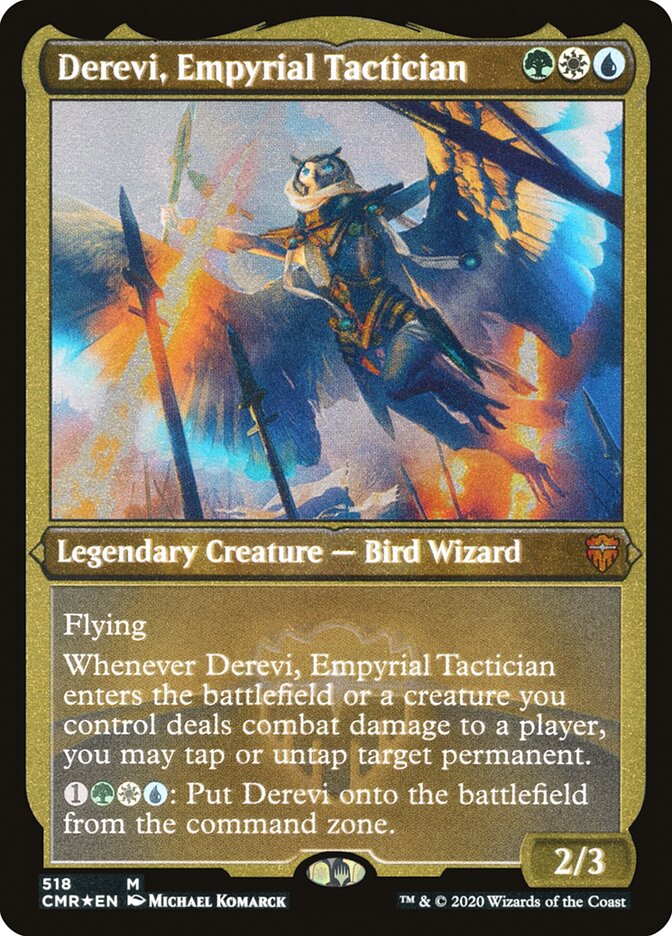 Derevi, Empyrial Tactician (Etched) [Commander Legends] | Gear Gaming Bentonville