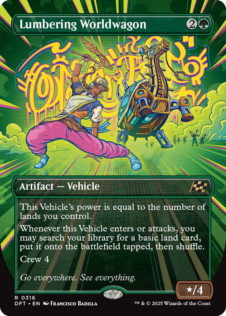 Lumbering Worldwagon (Borderless) [Aetherdrift] | Gear Gaming Bentonville