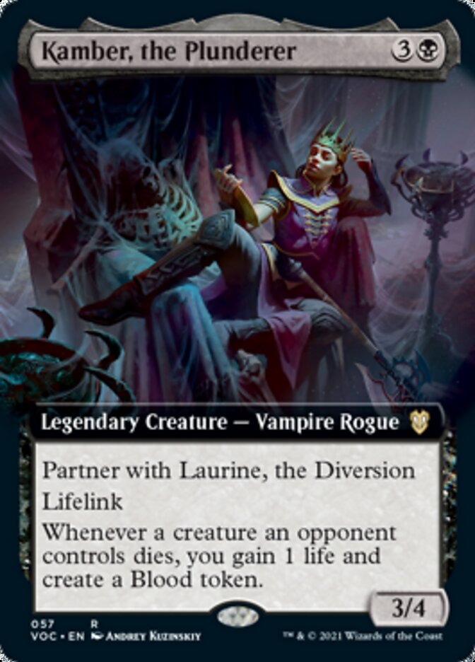 Kamber, the Plunderer (Extended Art) [Innistrad: Crimson Vow Commander] | Gear Gaming Bentonville
