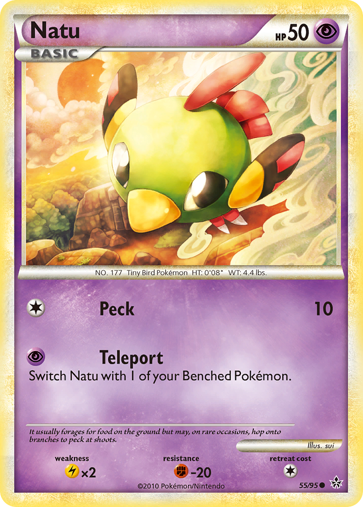 Natu (55/95) [HeartGold & SoulSilver: Unleashed] | Gear Gaming Bentonville