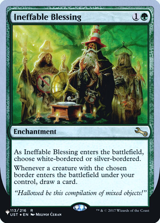 Ineffable Blessing (Bordered) (Unfinity Foil Edition) [The List] | Gear Gaming Bentonville