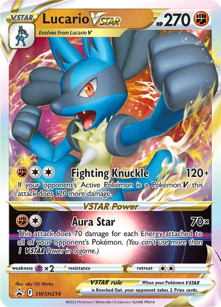 Lucario VSTAR (SWSH214) [Sword & Shield: Black Star Promos] | Gear Gaming Bentonville