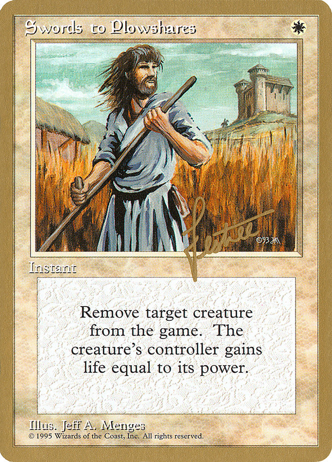 Swords to Plowshares (Bertrand Lestree) [Pro Tour Collector Set] | Gear Gaming Bentonville