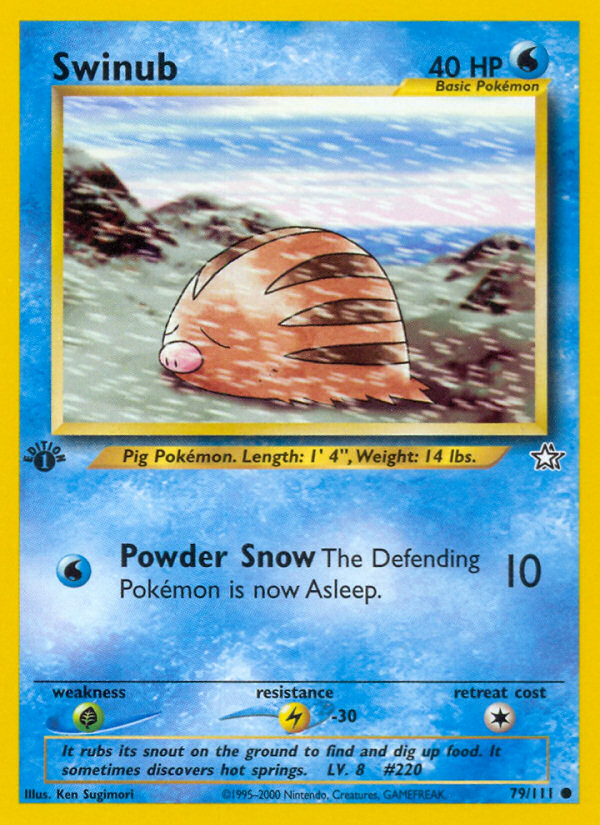 Swinub (79/111) [Neo Genesis 1st Edition] | Gear Gaming Bentonville
