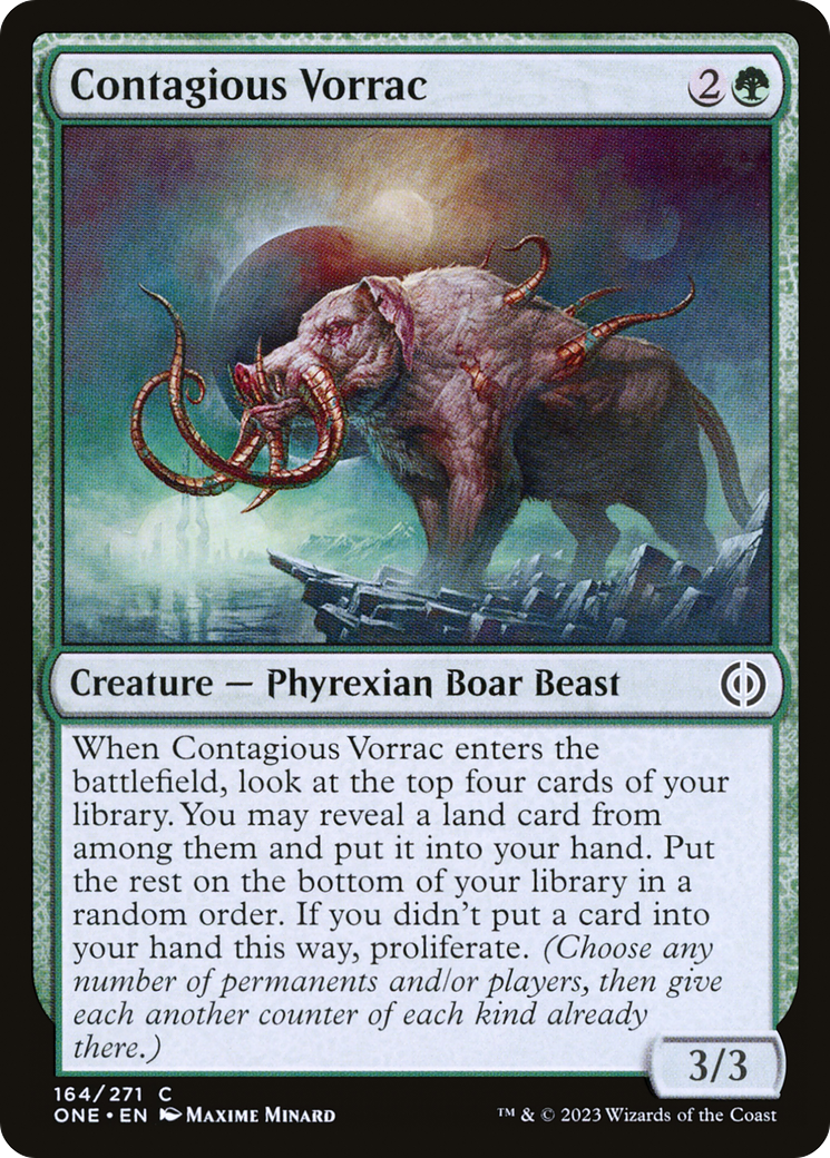 Contagious Vorrac [Phyrexia: All Will Be One] | Gear Gaming Bentonville