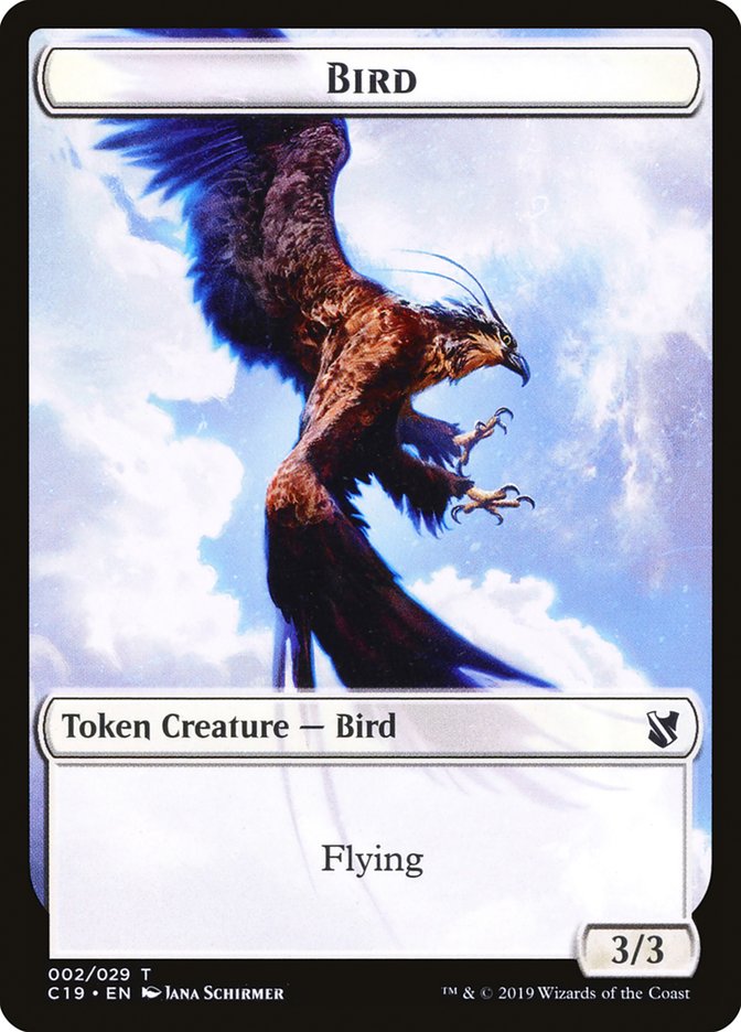 Bird Token (002/029) [Commander 2019 Tokens] | Gear Gaming Bentonville