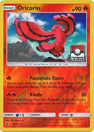 Oricorio (14/145) (League Promo) [Sun & Moon: Guardians Rising] | Gear Gaming Bentonville