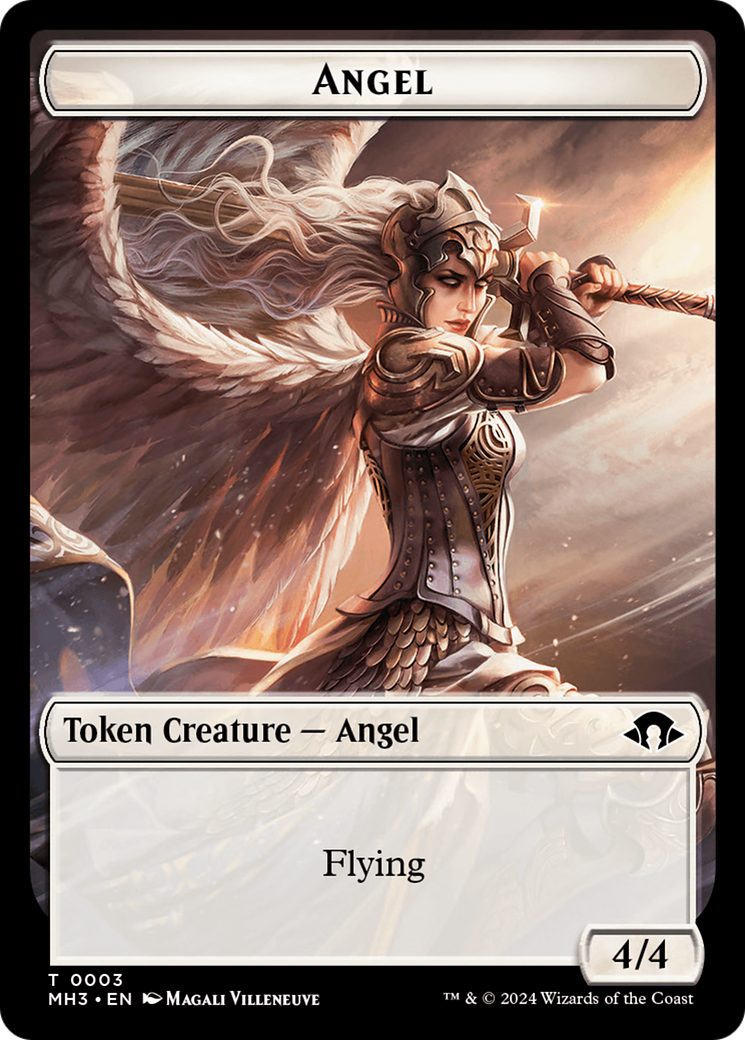 Eldrazi Spawn // Angel Double-Sided Token [Modern Horizons 3 Tokens] | Gear Gaming Bentonville