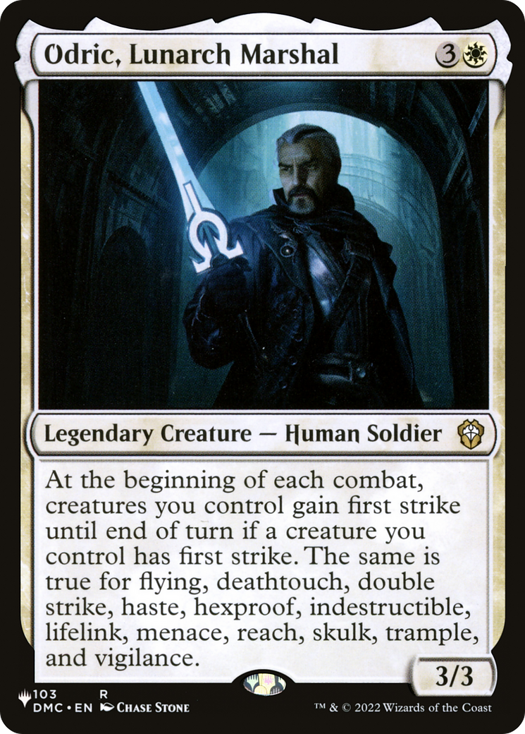Odric, Lunarch Marshal (DMC) [The List] | Gear Gaming Bentonville