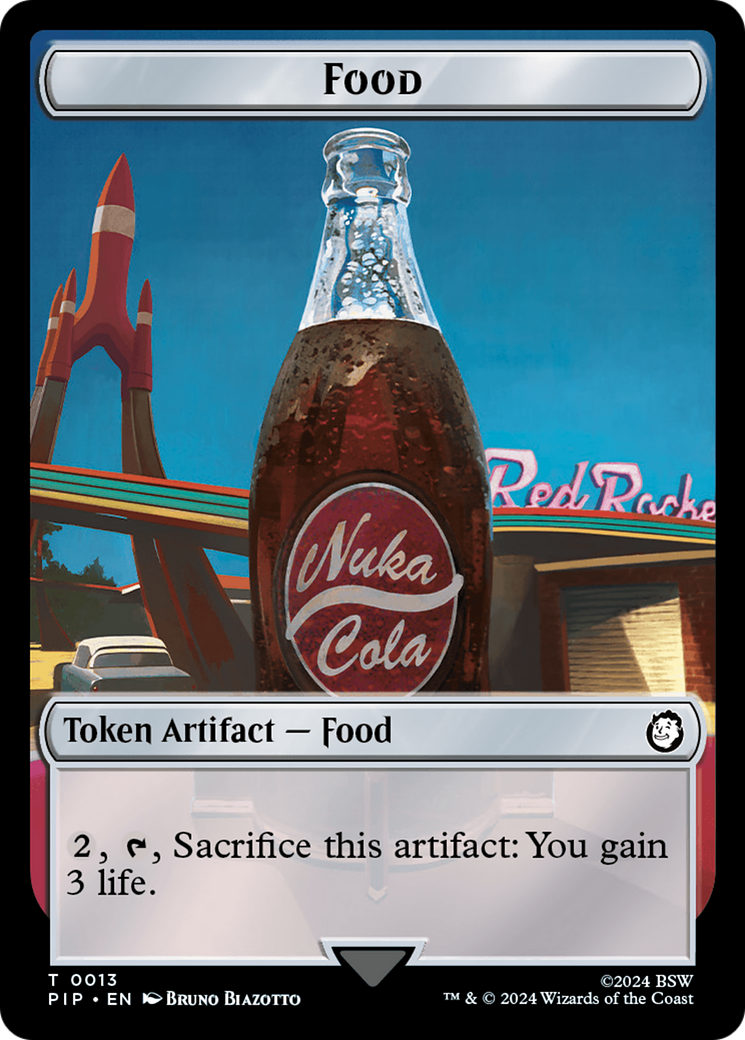 Food (0013) // Wasteland Survival Guide Double-Sided Token [Fallout Tokens] | Gear Gaming Bentonville