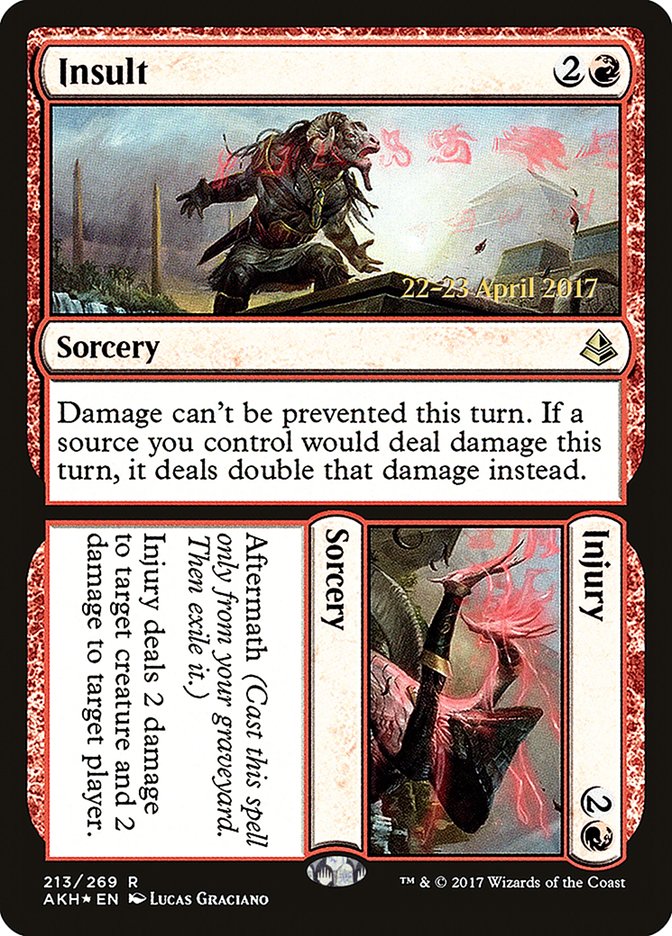 Insult // Injury [Amonkhet Prerelease Promos] | Gear Gaming Bentonville
