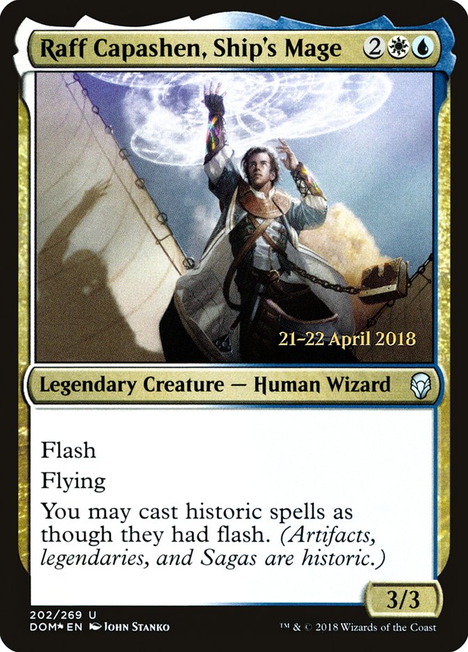 Raff Capashen, Ship's Mage [Dominaria Prerelease Promos] | Gear Gaming Bentonville