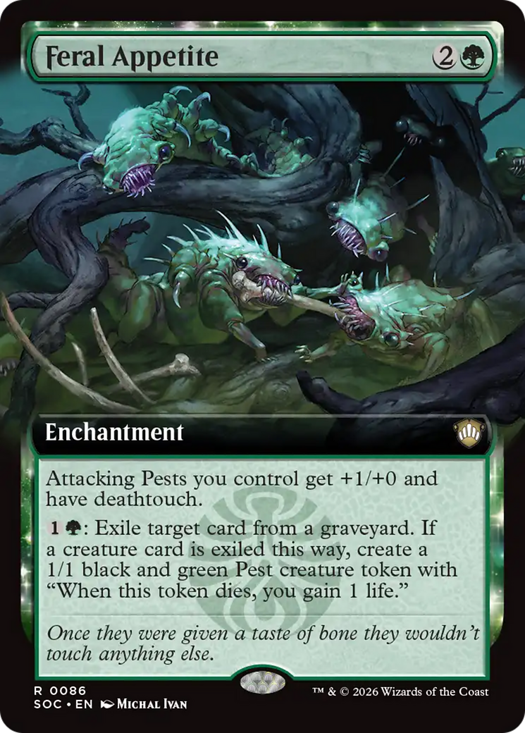 Feral Appetite (Extended Art) [Secrets of Strixhaven Commander] | Gear Gaming Bentonville