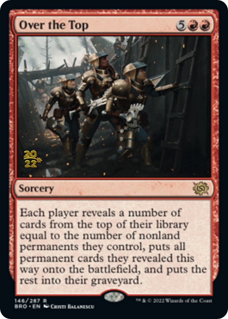 Over the Top [The Brothers' War Prerelease Promos] | Gear Gaming Bentonville