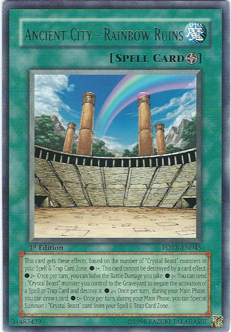 Ancient City - Rainbow Ruins [FOTB-EN045] Rare | Gear Gaming Bentonville
