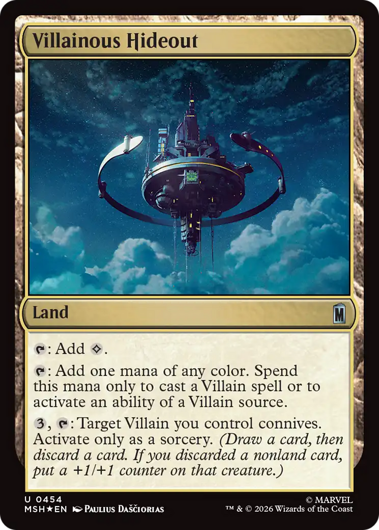Villainous Hideout (Surge Foil) [Marvel Super Heroes] | Gear Gaming Bentonville