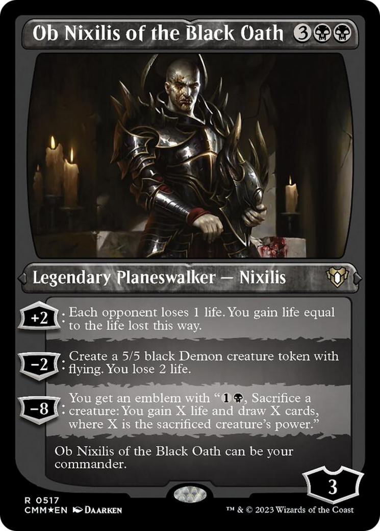 Ob Nixilis of the Black Oath (Foil Etched) [Commander Masters] | Gear Gaming Bentonville