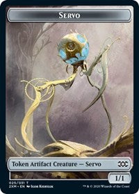 Servo // Soldier Double-Sided Token [Double Masters Tokens] | Gear Gaming Bentonville