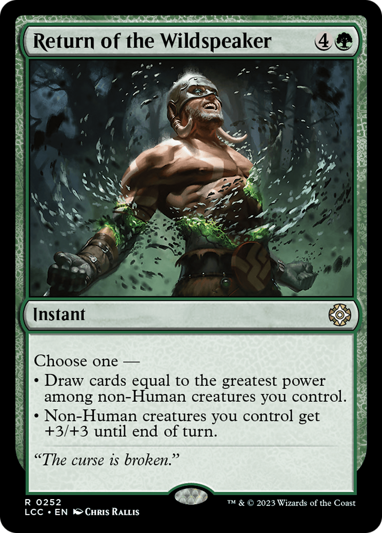Return of the Wildspeaker [The Lost Caverns of Ixalan Commander] | Gear Gaming Bentonville