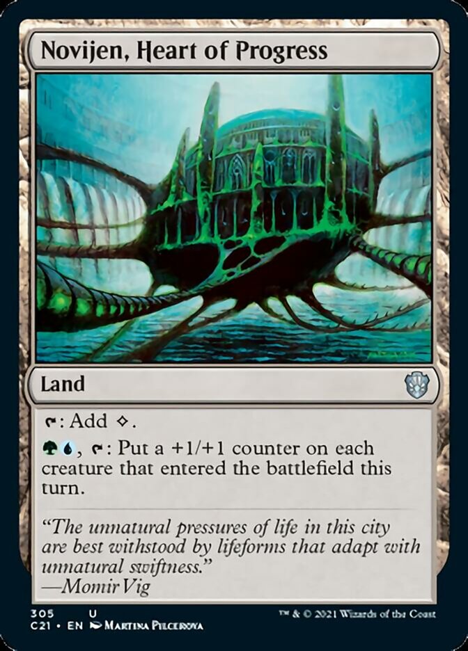 Novijen, Heart of Progress [Commander 2021] | Gear Gaming Bentonville