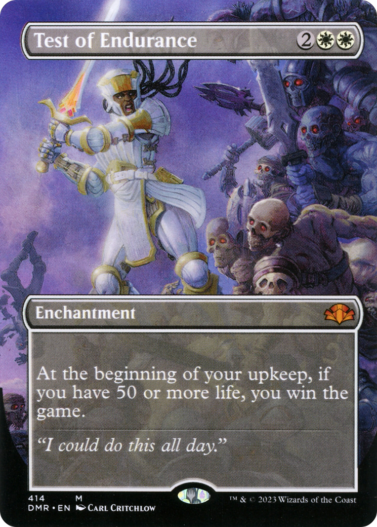 Test of Endurance (Borderless Alternate Art) [Dominaria Remastered] | Gear Gaming Bentonville