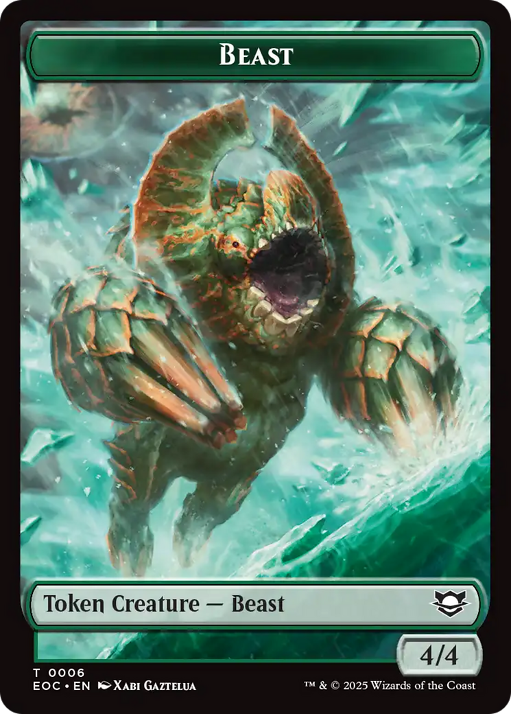 Thopter // Beast (0006) Double-Sided Token [Edge of Eternities Commander Tokens] | Gear Gaming Bentonville