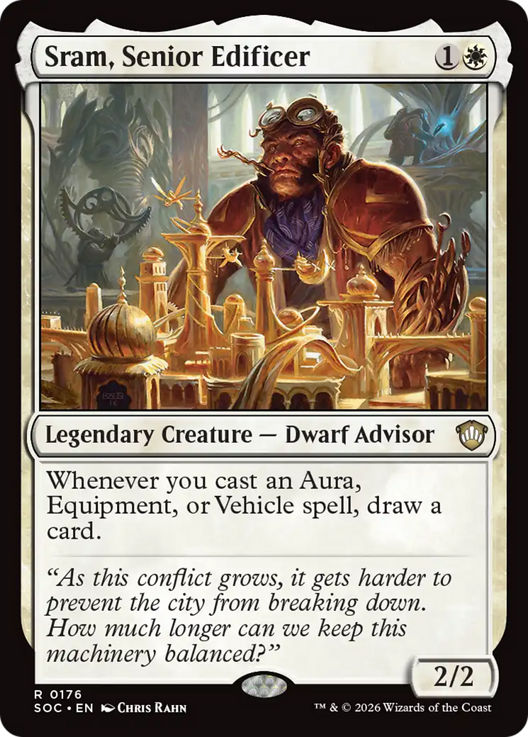 Sram, Senior Edificer [Secrets of Strixhaven Commander] | Gear Gaming Bentonville