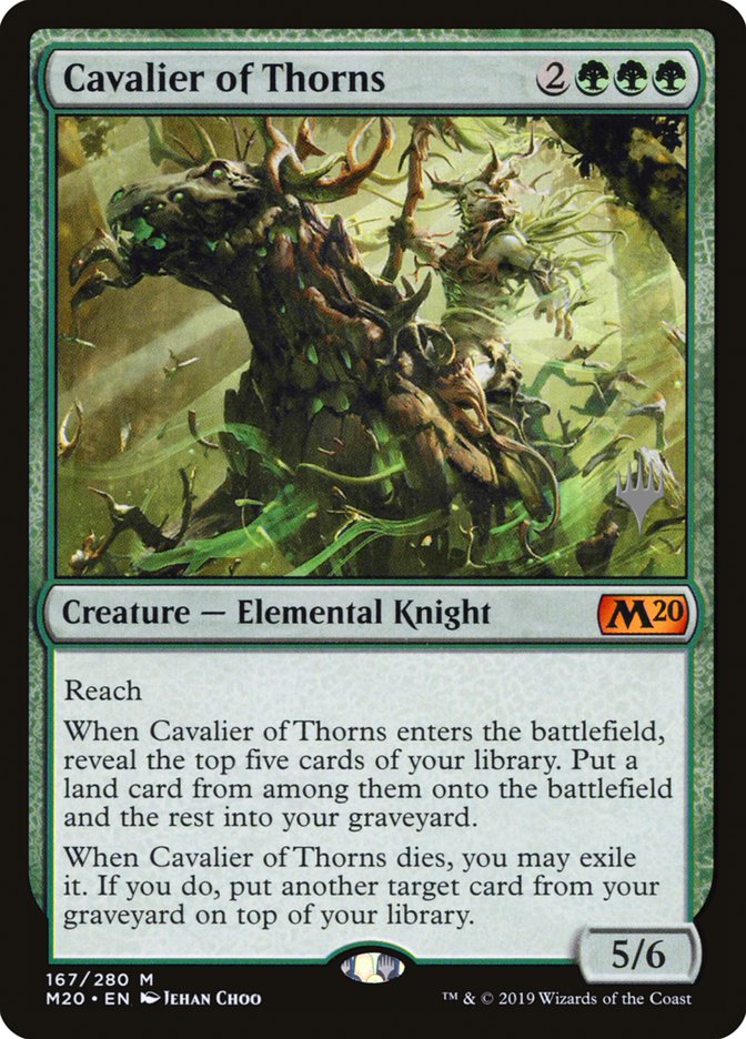 Cavalier of Thorns (Promo Pack) [Core Set 2020 Promos] | Gear Gaming Bentonville