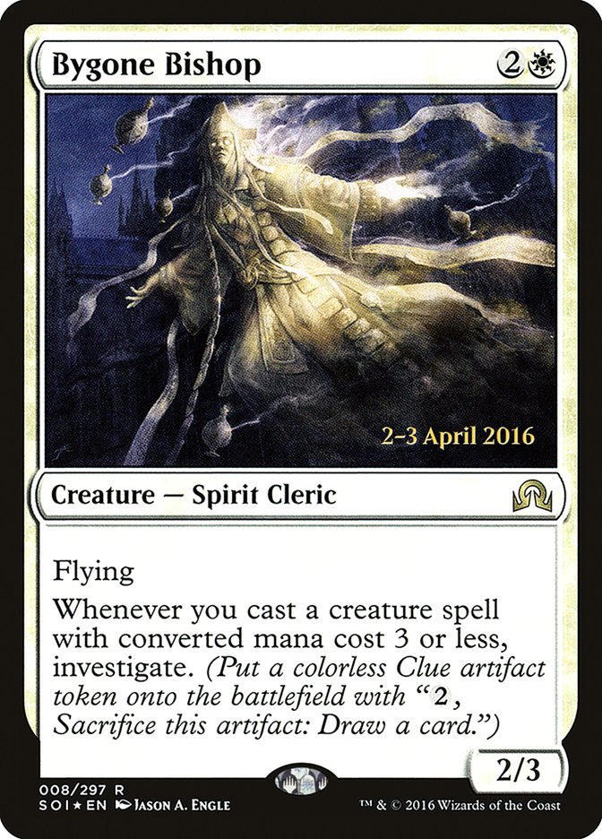 Bygone Bishop [Shadows over Innistrad Prerelease Promos] | Gear Gaming Bentonville