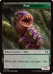 Copy // Pest Double-Sided Token [Edge of Eternities Commander Tokens] | Gear Gaming Bentonville