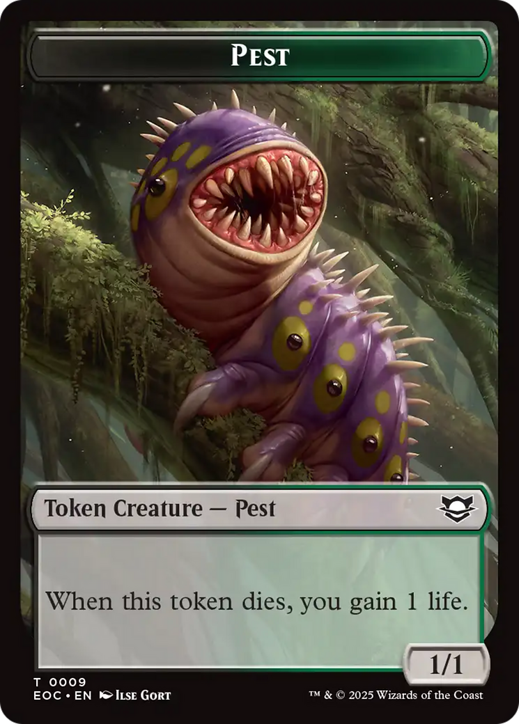 Beast (0006) // Pest Double-Sided Token [Edge of Eternities Commander Tokens] | Gear Gaming Bentonville