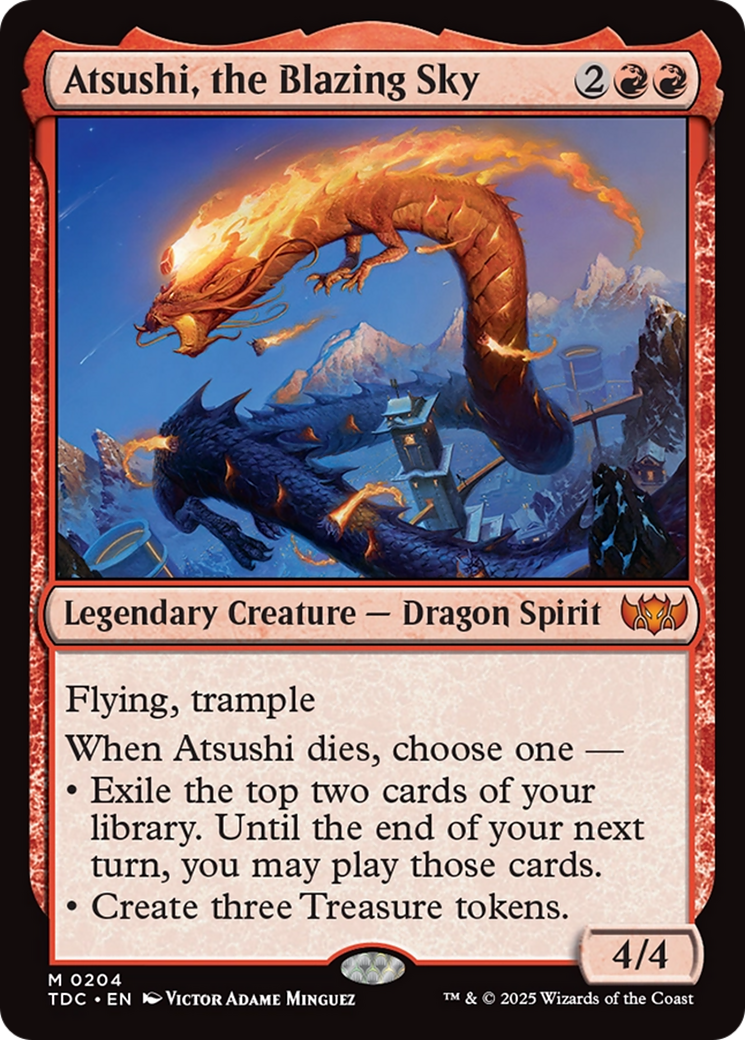 Atsushi, the Blazing Sky [Tarkir: Dragonstorm Commander] | Gear Gaming Bentonville