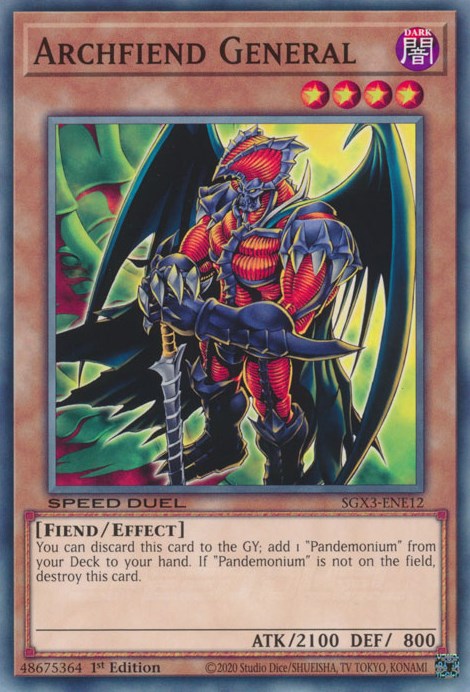 Archfiend General [SGX3-ENE12] Common | Gear Gaming Bentonville