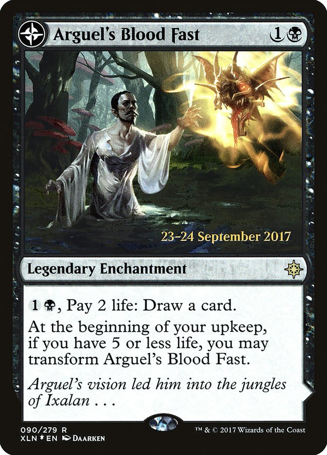 Arguel's Blood Fast // Temple of Aclazotz [Ixalan Prerelease Promos] | Gear Gaming Bentonville
