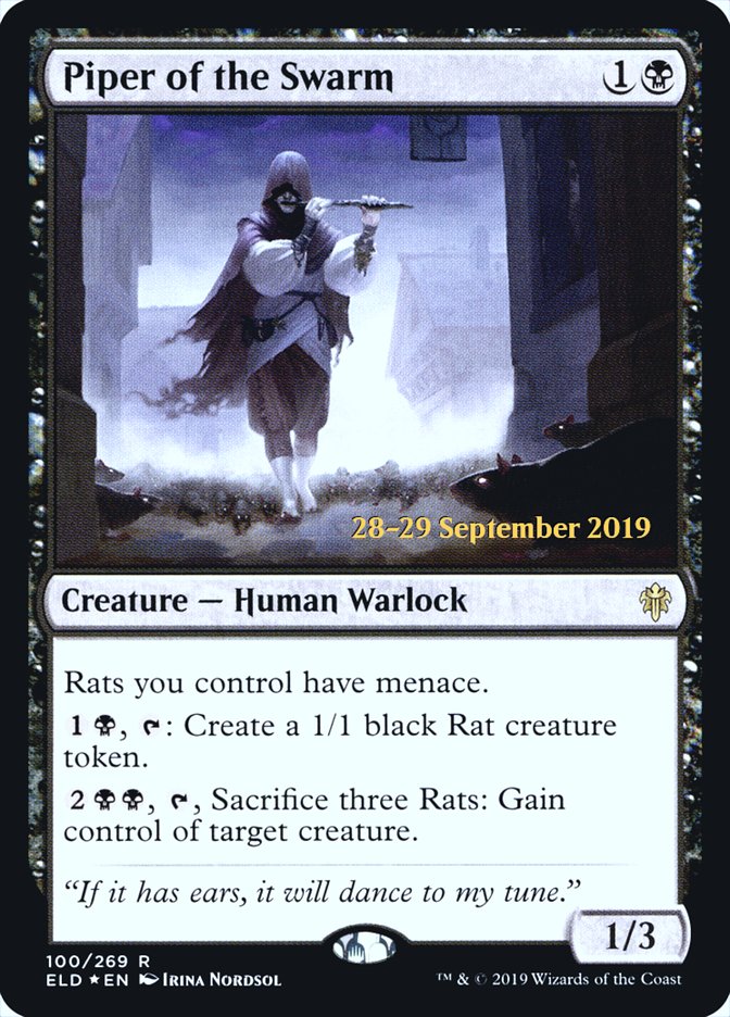 Piper of the Swarm [Throne of Eldraine Prerelease Promos] | Gear Gaming Bentonville