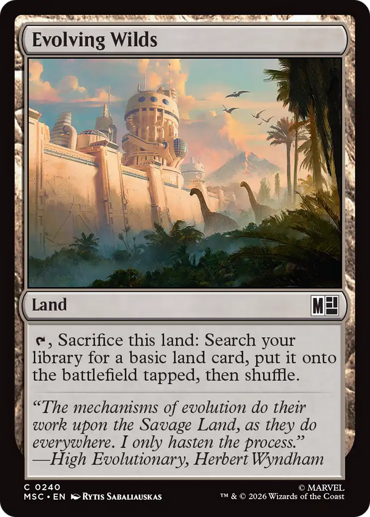 Evolving Wilds (Surge Foil) [Marvel Super Heroes Commander] | Gear Gaming Bentonville