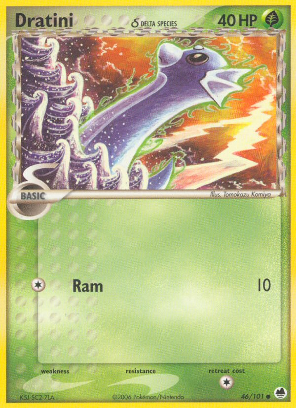 Dratini (46/101) (Delta Species) [EX: Dragon Frontiers] | Gear Gaming Bentonville