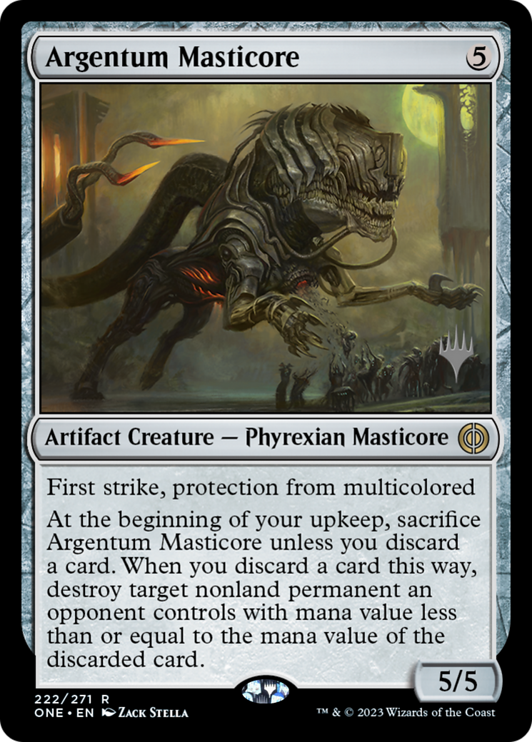Argentum Masticore (Promo Pack) [Phyrexia: All Will Be One Promos] | Gear Gaming Bentonville