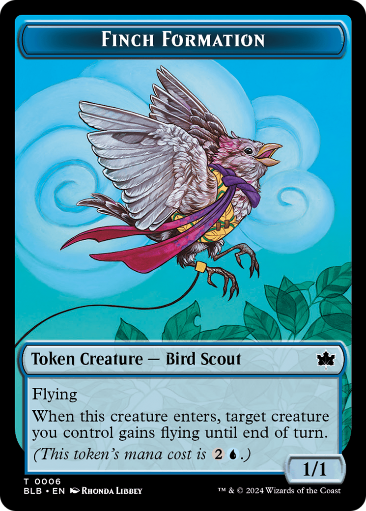 Rabbit // Finch Formation Double-Sided Token [Bloomburrow Tokens] | Gear Gaming Bentonville