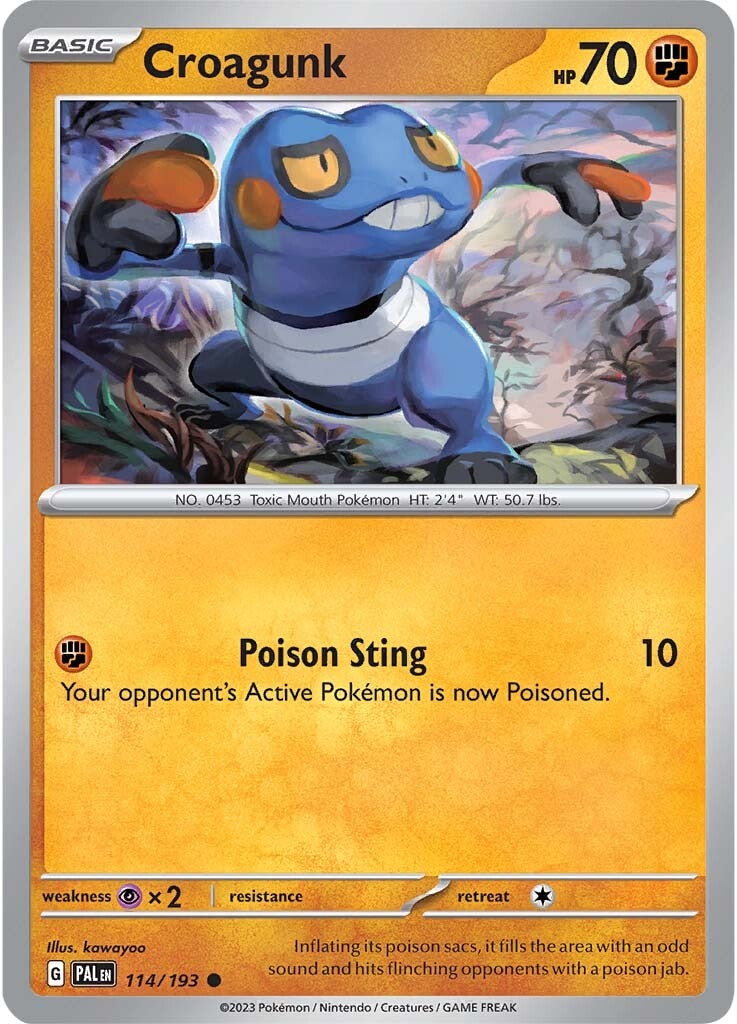 Croagunk (114/193) [Scarlet & Violet: Paldea Evolved] | Gear Gaming Bentonville