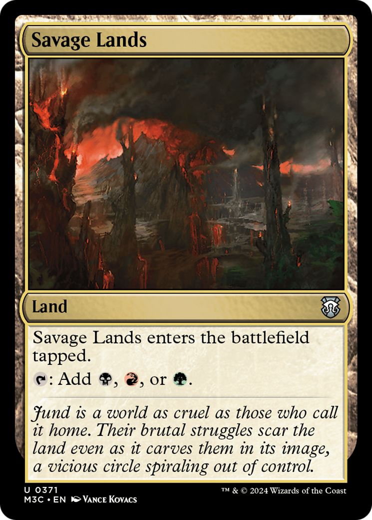 Savage Lands (Ripple Foil) [Modern Horizons 3 Commander] | Gear Gaming Bentonville