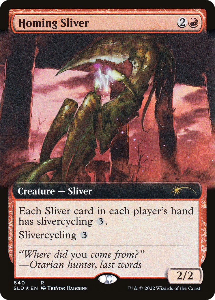 Homing Sliver (Extended Art) [Secret Lair Drop Promos] | Gear Gaming Bentonville