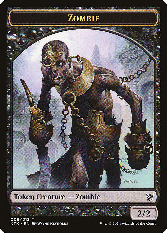 Zombie Token [Khans of Tarkir Tokens] | Gear Gaming Bentonville