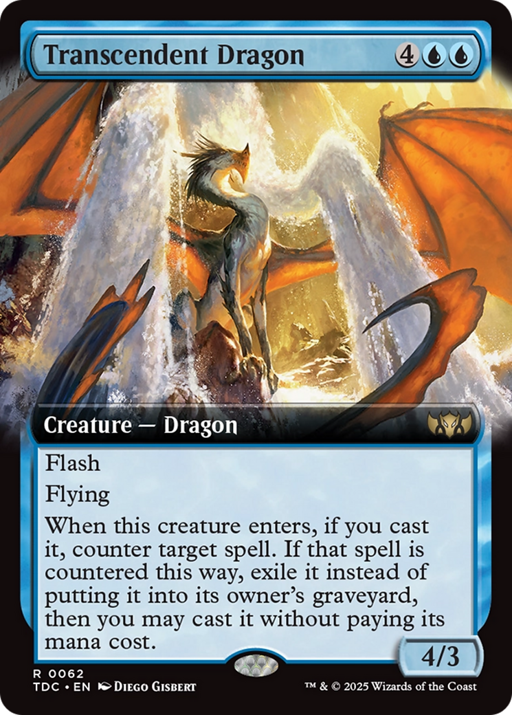 Transcendent Dragon (Extended Art) [Tarkir: Dragonstorm Commander] | Gear Gaming Bentonville