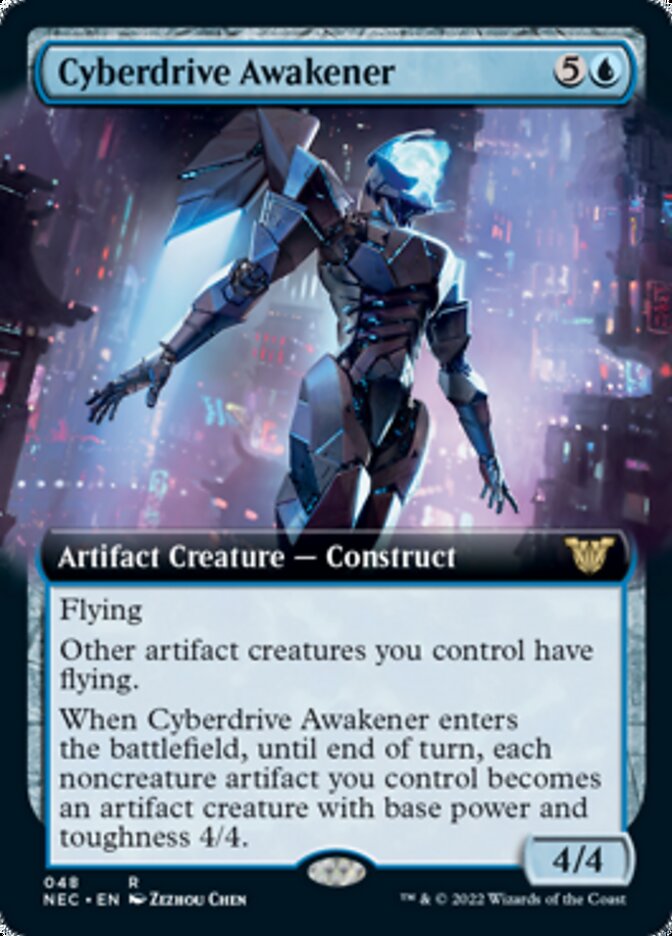 Cyberdrive Awakener (Extended Art) [Kamigawa: Neon Dynasty Commander] | Gear Gaming Bentonville