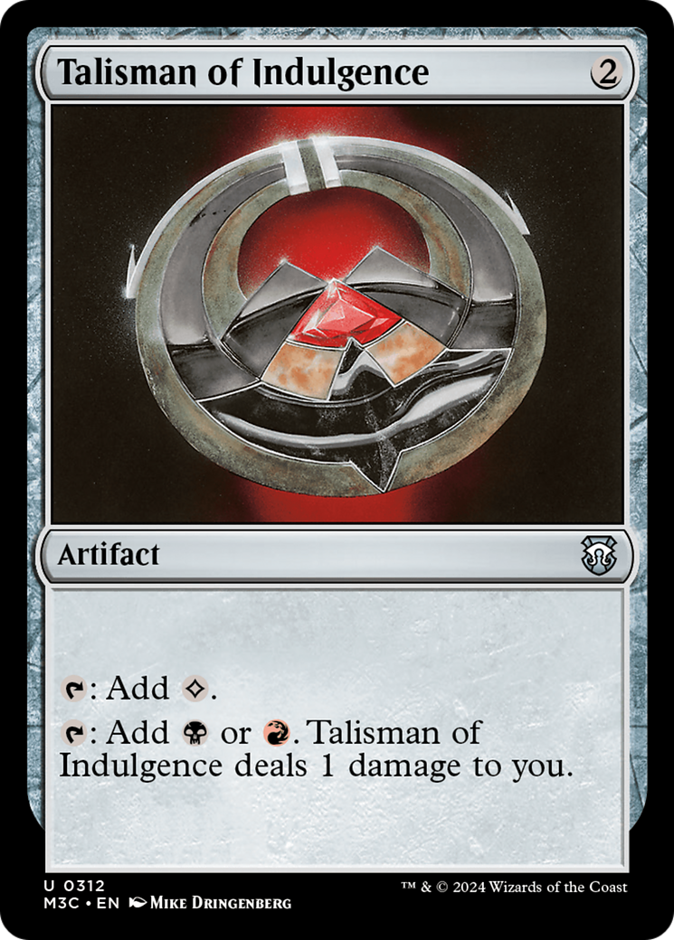 Talisman of Indulgence [Modern Horizons 3 Commander] | Gear Gaming Bentonville