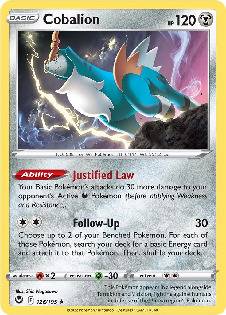 Cobalion (126/195) [Sword & Shield: Silver Tempest] | Gear Gaming Bentonville