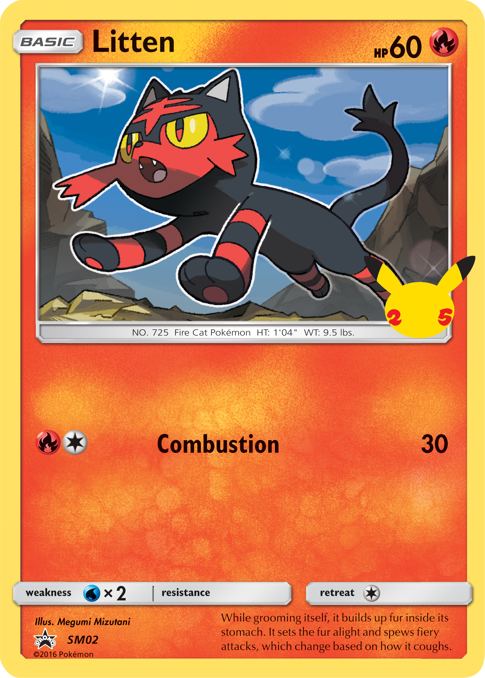 Litten (SM02) (Jumbo Card) [First Partner Pack] | Gear Gaming Bentonville