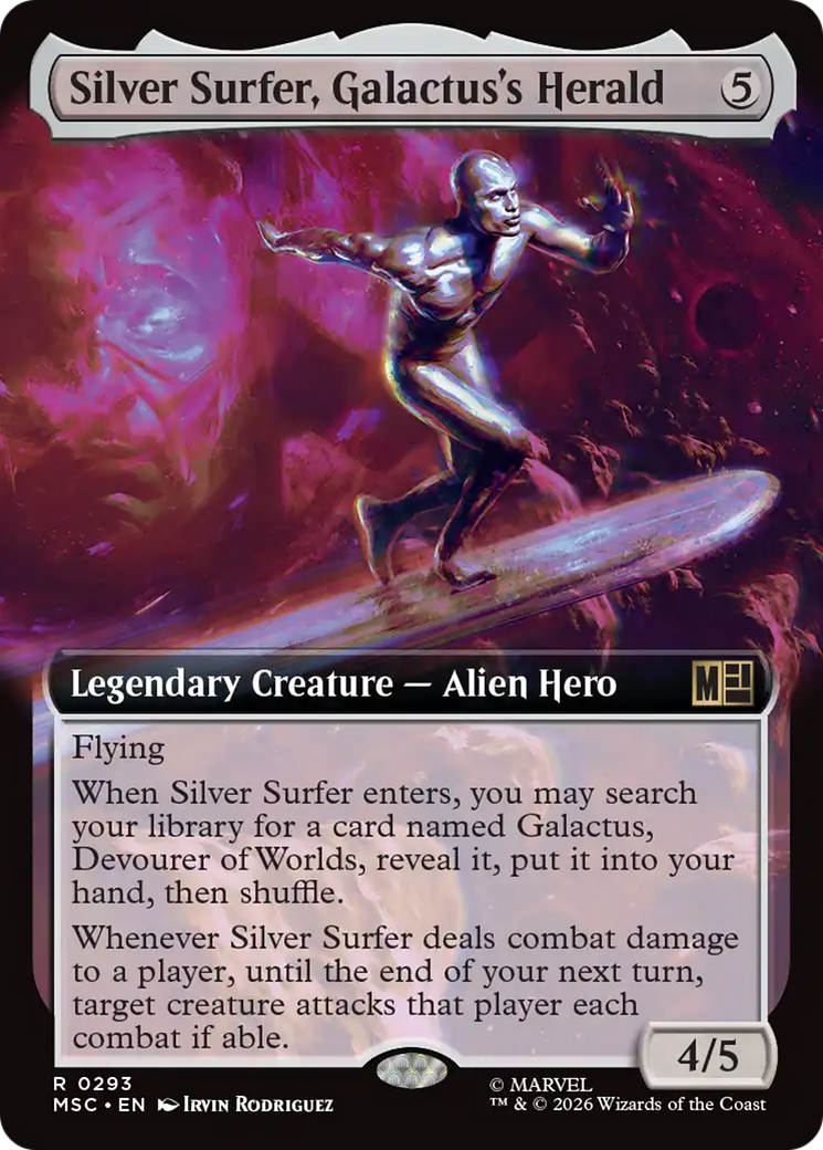 Silver Surfer, Galactus's Herald (Extended Art) [Marvel Super Heroes Commander] | Gear Gaming Bentonville